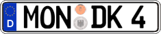 German license plate, Regular plates