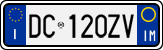 License plate of Italy, Cars (1994 year series)