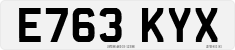 License plate of the United Kingdom, 1983 year system