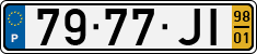 License plate of Portugal, Regular plates