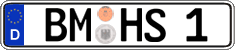 German license plate, Regular plates