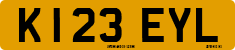 License plate of the United Kingdom, 1983 year system