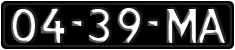 License plate of Portugal, Regular plates