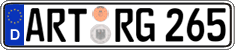 German license plate, Regular plates