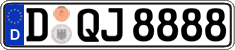 German license plate, Regular plates