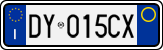 License plate of Italy, Cars (1994 year series)