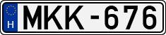 license plates of Hungary, Cars (1990)