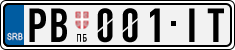 License plate of Serbia, Cars