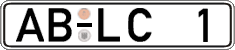 German license plate, Regular plates