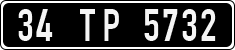 License plate of Turkey, Government and public administrations