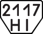 License plate USSR, Trailers (1977)