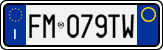 License plate of Italy, Cars (1994 year series)