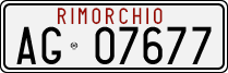 License plate of Italy, Trailers (1994 year series)