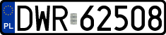 License plates of Poland, Regular car plates