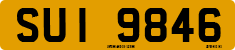 License plate of the United Kingdom, Northern Ireland (1966)