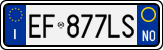 License plate of Italy, Cars (1994 year series)