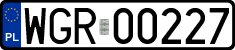 License plates of Poland, Regular car plates