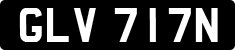 License plate of the United Kingdom, 1963 year system