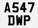 License plate of the United Kingdom, 1983 year system