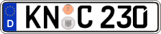 German license plate, Regular plates