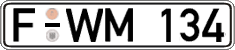German license plate, Regular plates