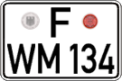 German license plate, Regular plates