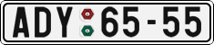 License plate of the Czech Republic, Cars (1960)