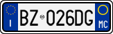 License plate of Italy, Cars (1994 year series)