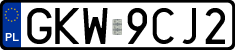 License plates of Poland, Regular car plates