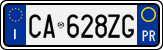 License plate of Italy, Cars (1994 year series)