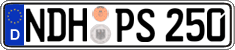 German license plate, Regular plates