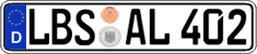 German license plate, Regular plates