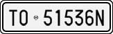 License plate of Italy, Cars (1927 year series)