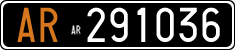 License plate of Italy, Cars (1927 year series)