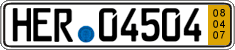 German license plate, Short-term transit plates