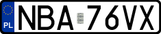 License plates of Poland, Regular car plates