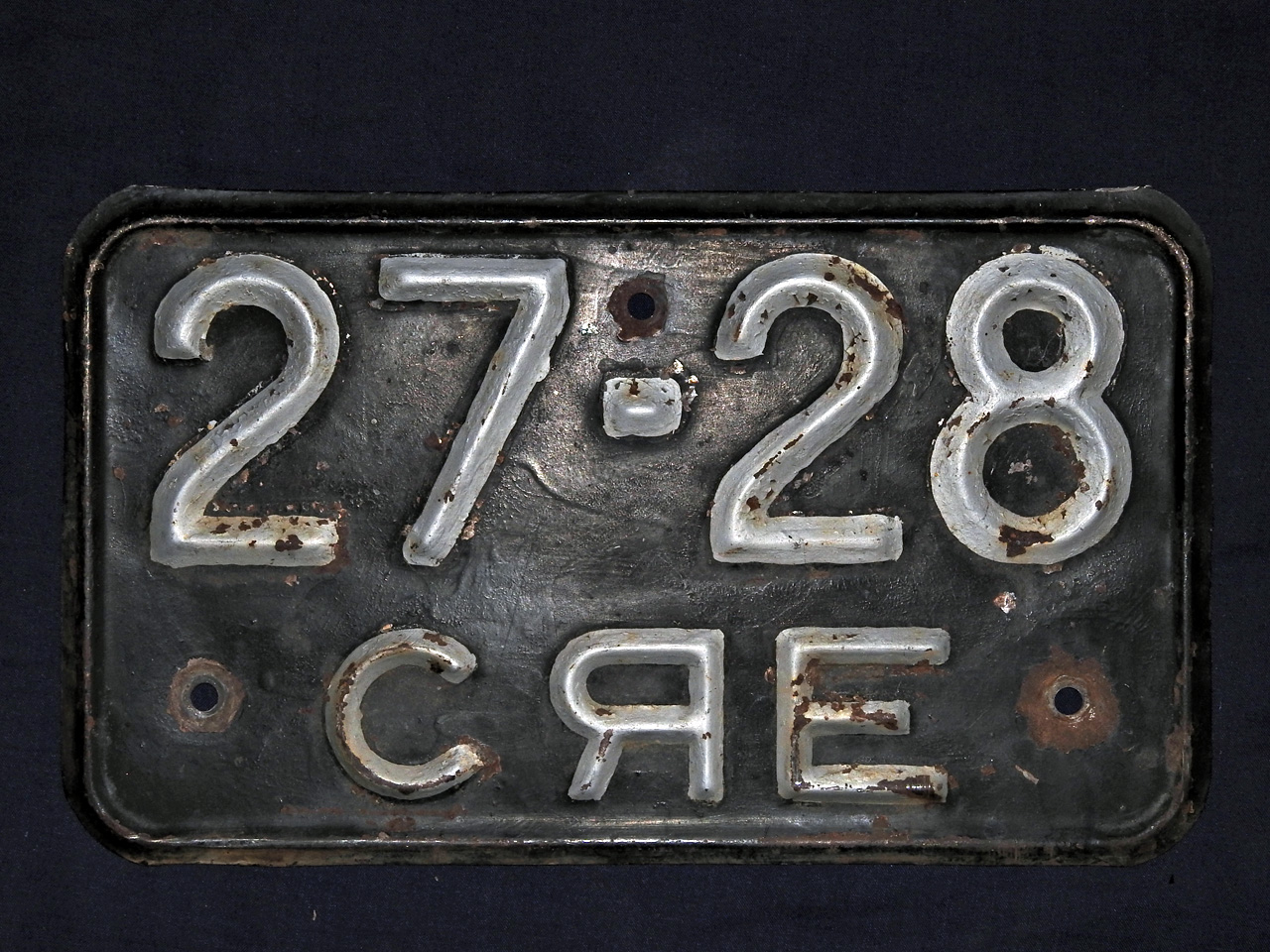 2728 СЯЕ, License plate without vehicle 
