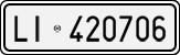 License plate of Italy, Cars (1927 year series)