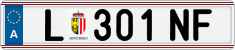 License plate of Austria, Regular plates