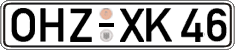 German license plate, Regular plates