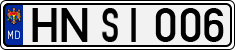 License plate of Moldova, Cars (1992)