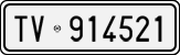 License plate of Italy, Cars (1927 year series)