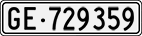 License plate of Switzerland, Cars