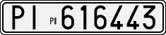 License plate of Italy, Cars (1927 year series)