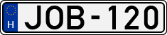 license plates of Hungary, Cars (1990)