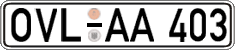 German license plate, Regular plates
