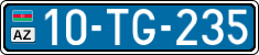 License plate of Azerbaijan, Public transport