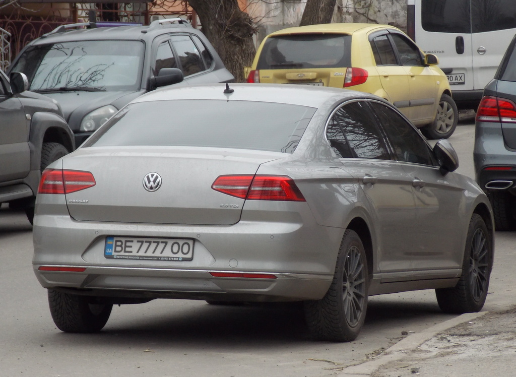 BE 7777 OO, Volkswagen Passat 8th gen Sedan (B8; 3G), 2015–2022