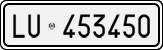 License plate of Italy, Cars (1927 year series)