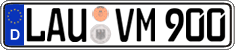 German license plate, Regular plates